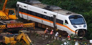 Taiwan prosecutors seek arrest warrant for suspect in deadly train crash