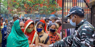 West Bengal is voting in the elections despite Covid
