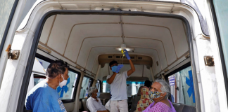 The government says that infection rates are coming down