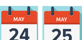 The 24th and 25th of May have been designated as special government holidays