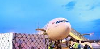 Pfizer vaccine vials have been flown in to the country from the United States of America