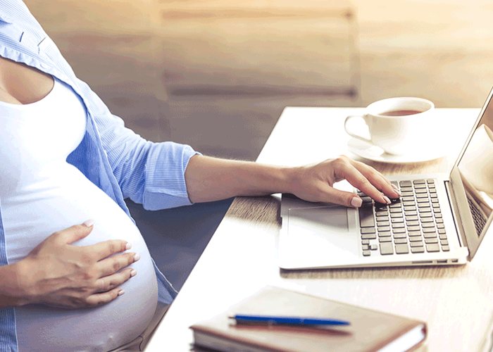 Pregnant women are permitted to work from home