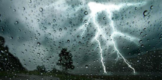 Advisory of severe lightning and heavy rain to several provinces