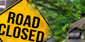 The Colombo – Kandy Road which was closed