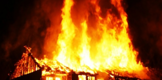 House fire in Weligama