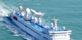 Chinese vessel ’Yuan Wang 5’ arrives